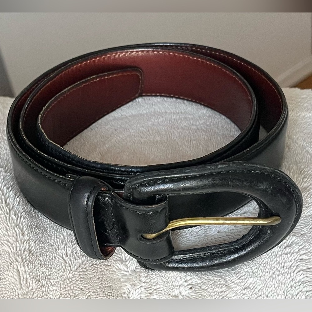 Coach large black leather belt #3901 - women’s clothing